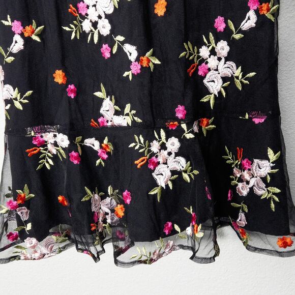 NEW Sam Edelman Women’s Dress Garden Party Summercore Embroidered Sheer Ruffle 8 - Picture 5 of 10